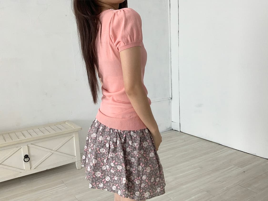 Coral Airy Knit Top 상품이미지5