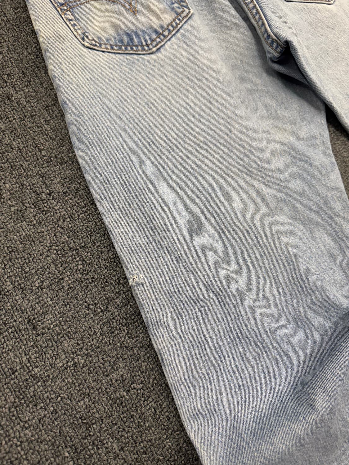 35)리바이스 517 빈티지 연청 부츠컷 데님팬츠 상품이미지10