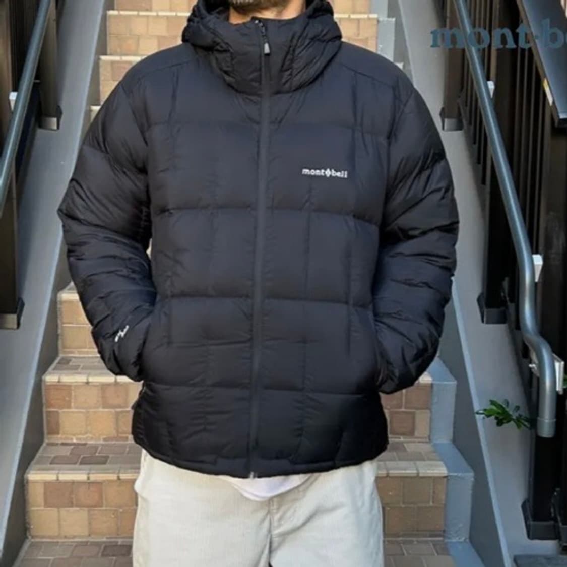 블랙) 몽벨 800 재팬 네이지 다운파카 경량 패딩 XL 상품이미지2