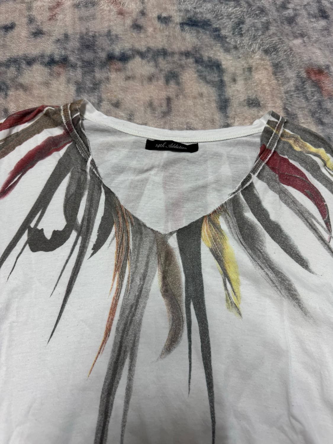 14th addiction feather printing cut sew 상품이미지8