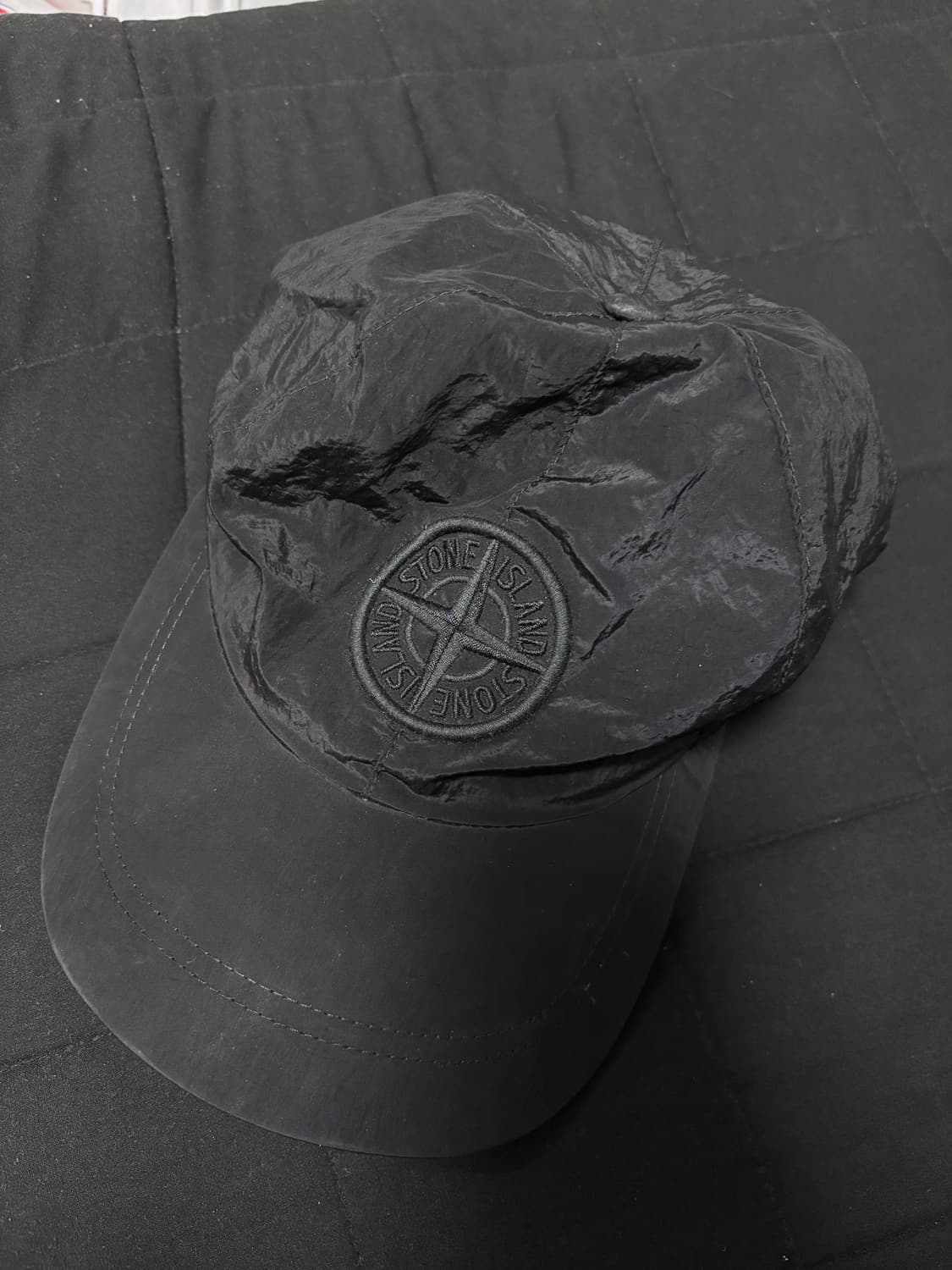 스톤아일랜드 블랙 나일론 메탈 볼캡 M 상품이미지2