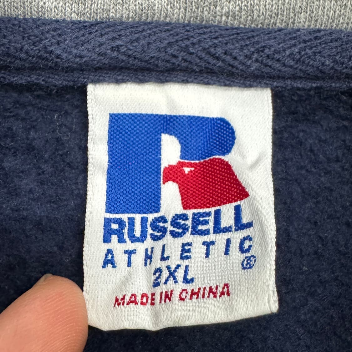 러셀 90s 스몰로고 코튼 져지 집업 상품이미지4