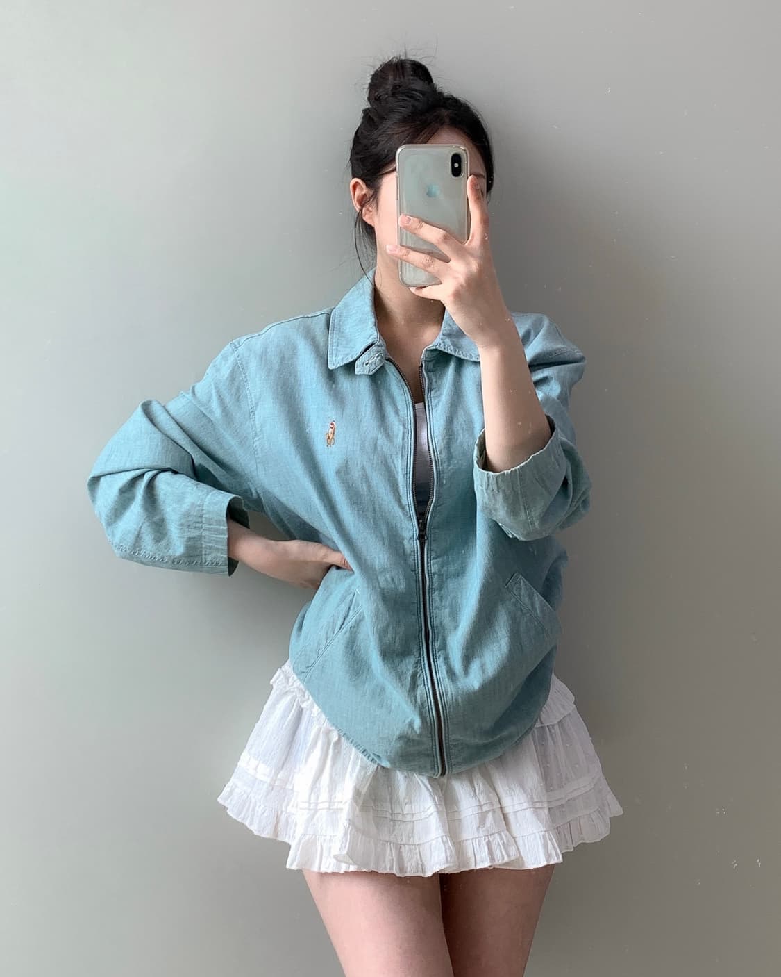 폴로 샴브레이 블루종 상품이미지2