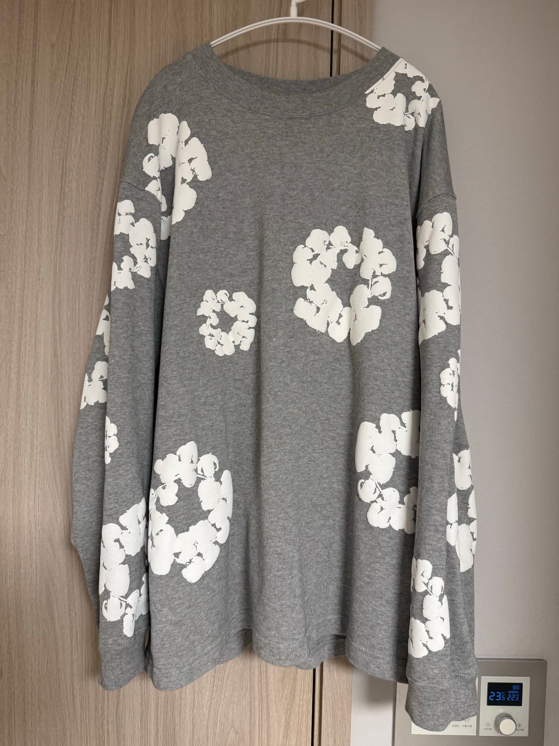 데님티어스 코튼 리쓰 롱슬리브 그레이 xxl 상품이미지1