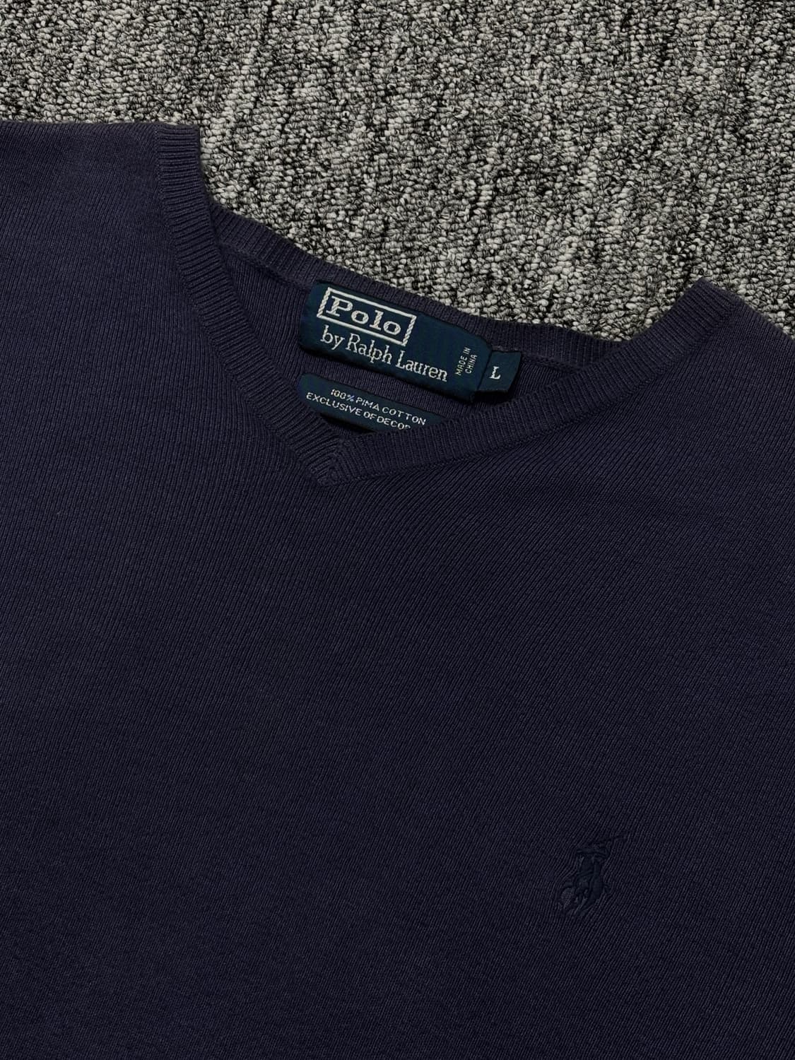 폴로 랄프로렌 브이넥 코튼 니트 스웨터 상품이미지2