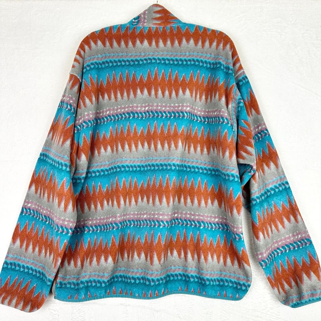 13FW 파타고니아 신칠라 스냅-T 민트/오렌지 아즈텍 패턴 상품이미지4