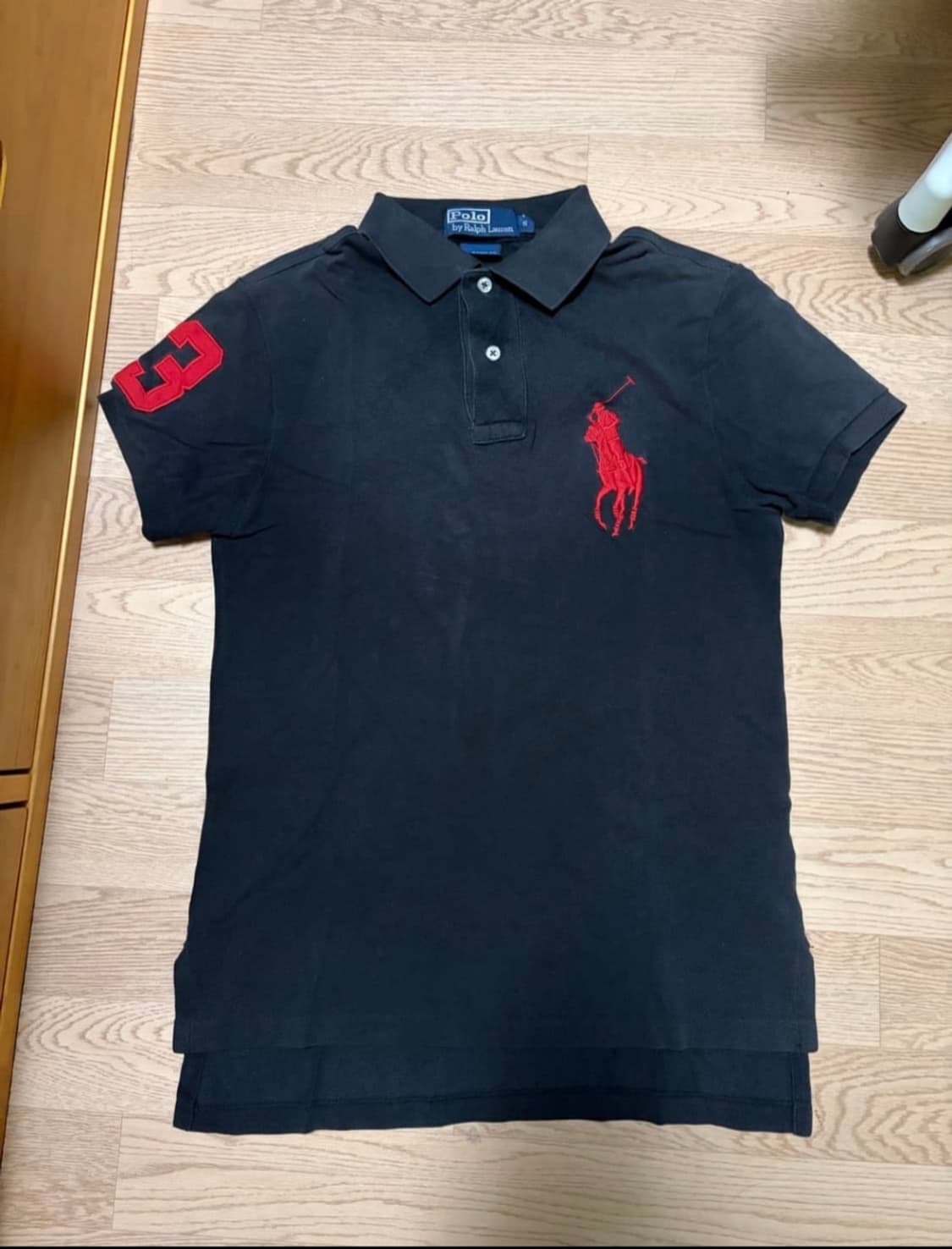 폴로 빅포니 반팔카라티 검빨 s사이즈 상품이미지1