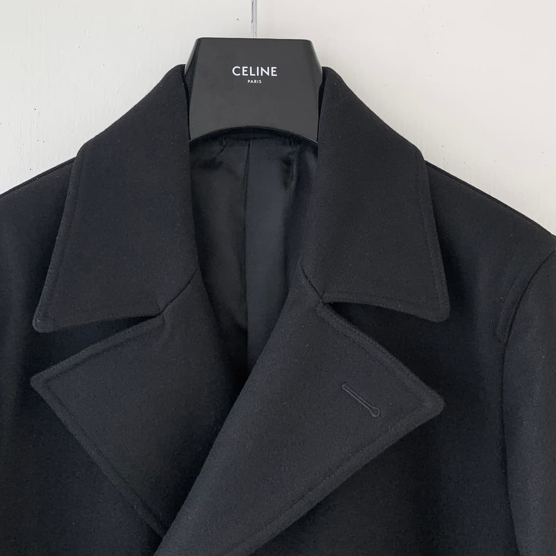 띠어리 멜튼울 피코트 블랙 s 상품이미지3