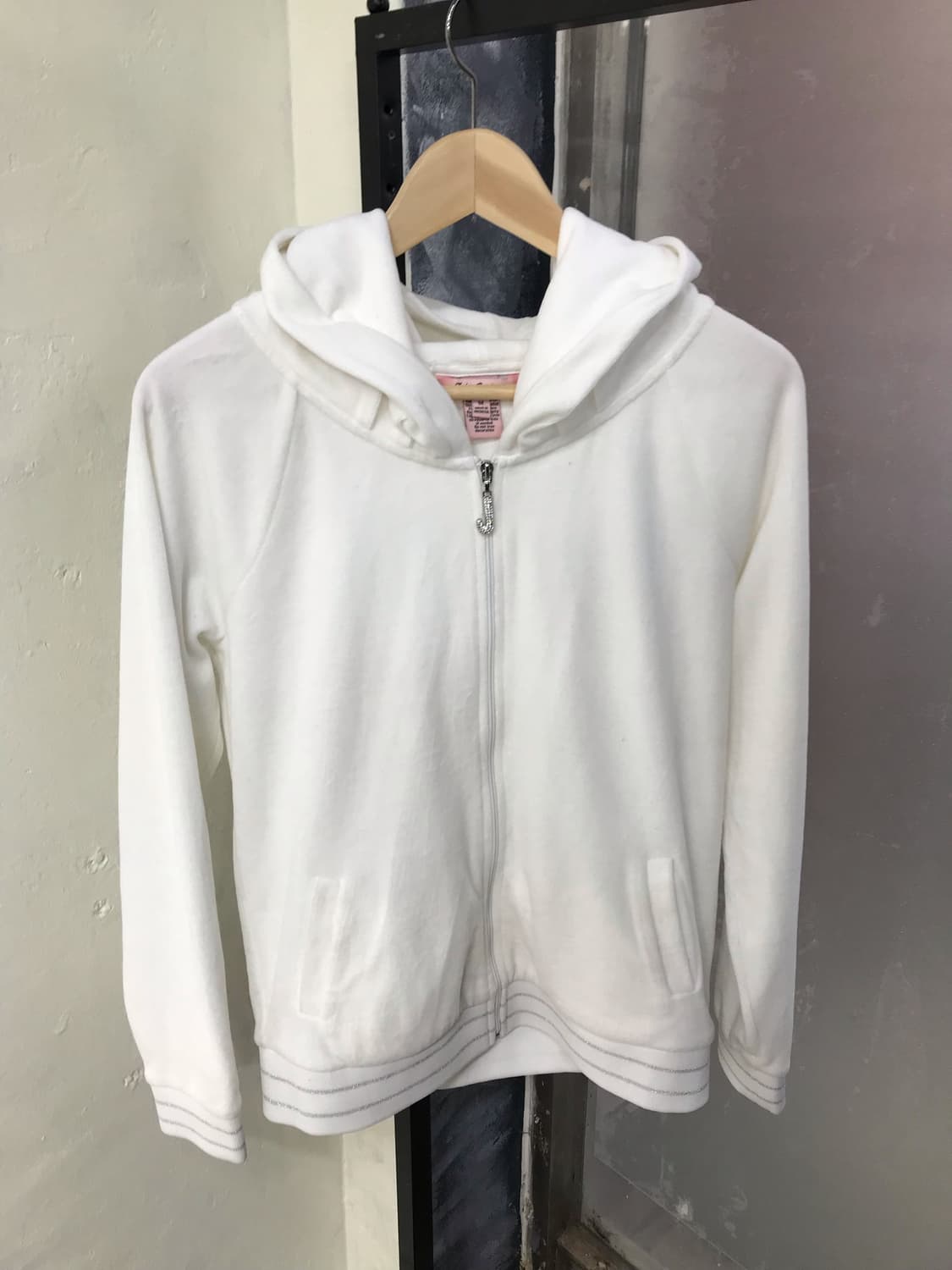 쥬시꾸뛰르 후드집업 카키 도트 하구미 코디세트 상품이미지4