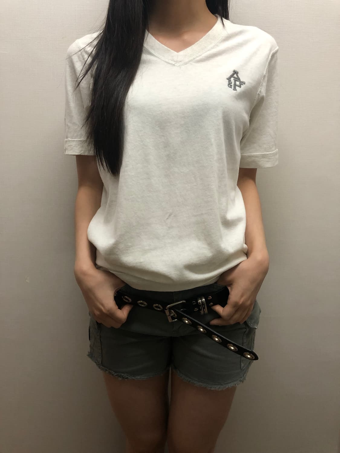 빈티지 아베크롬비 라이트그레이 티셔츠 상품이미지1