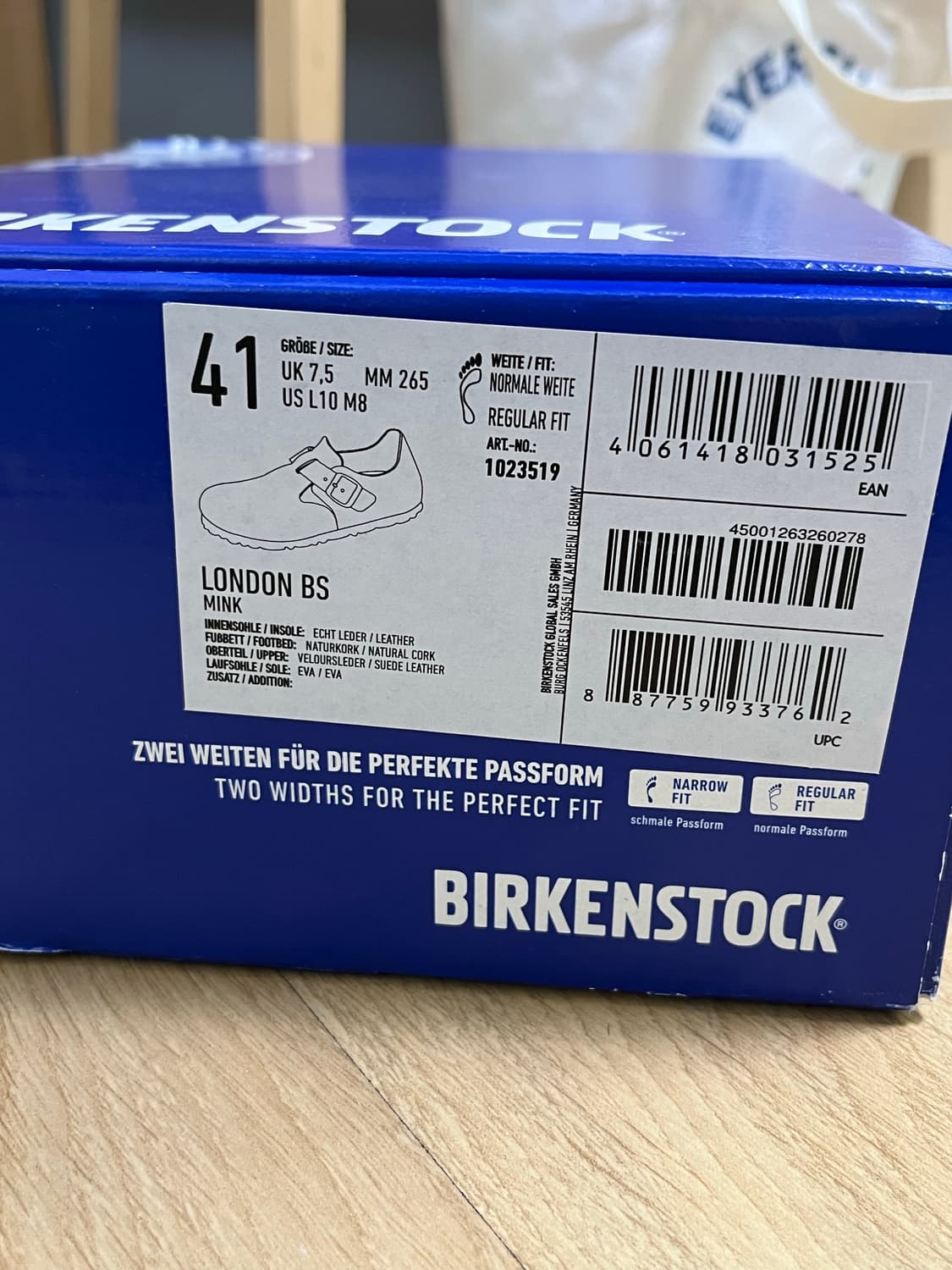 버켄스탁 런던 BS 밍크 41 (265) 새상품 상품이미지4