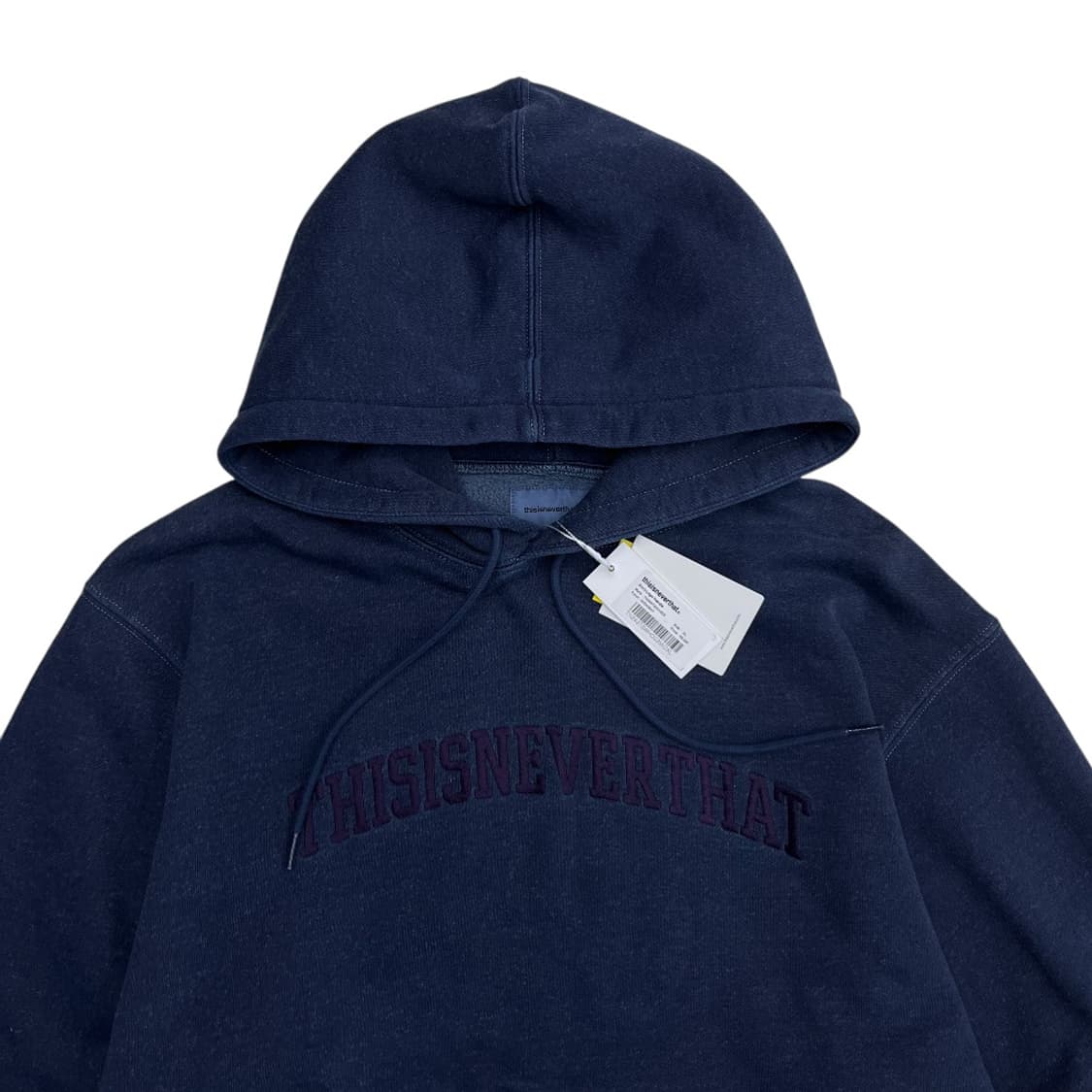 디스이즈네버댓 네이비 자수로고 네이비 후드 XL 상품이미지4