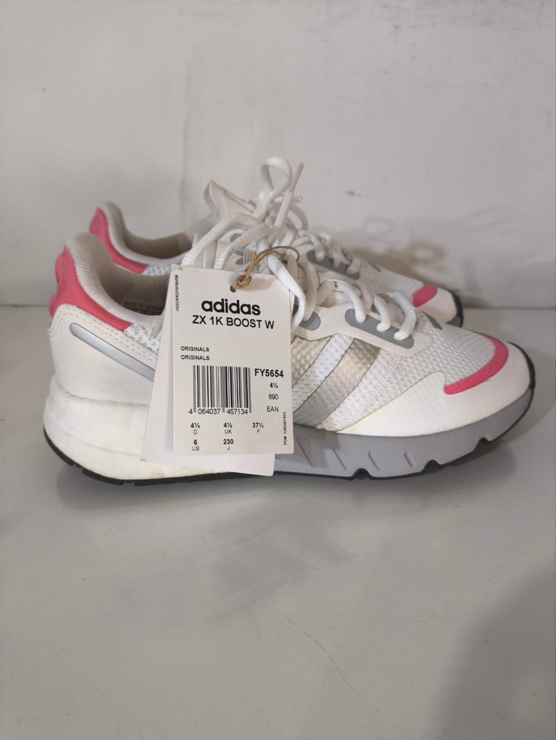 미사용 230mm 아디다스 zx 1k 부스트 운동화 상품이미지1