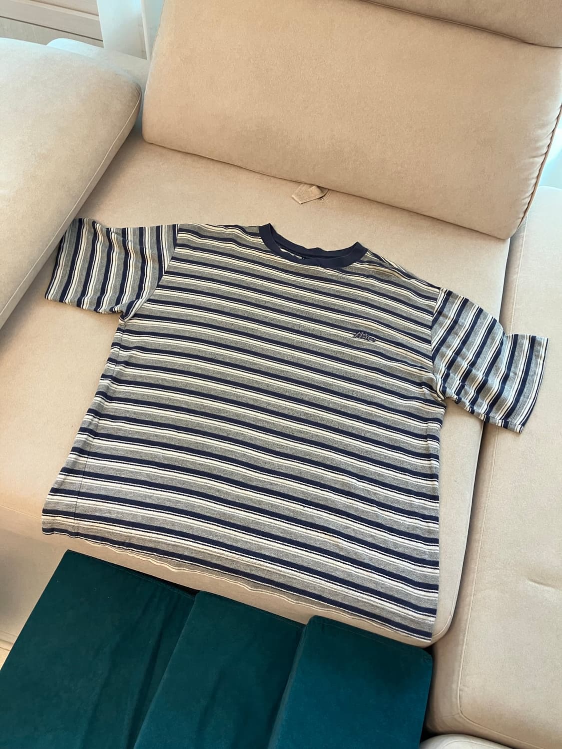 90s No fear stripe T shirts 상품이미지1