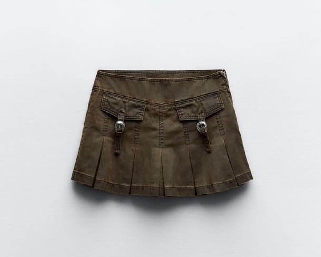 자라 왁스드 스커트 팬츠 상품이미지1