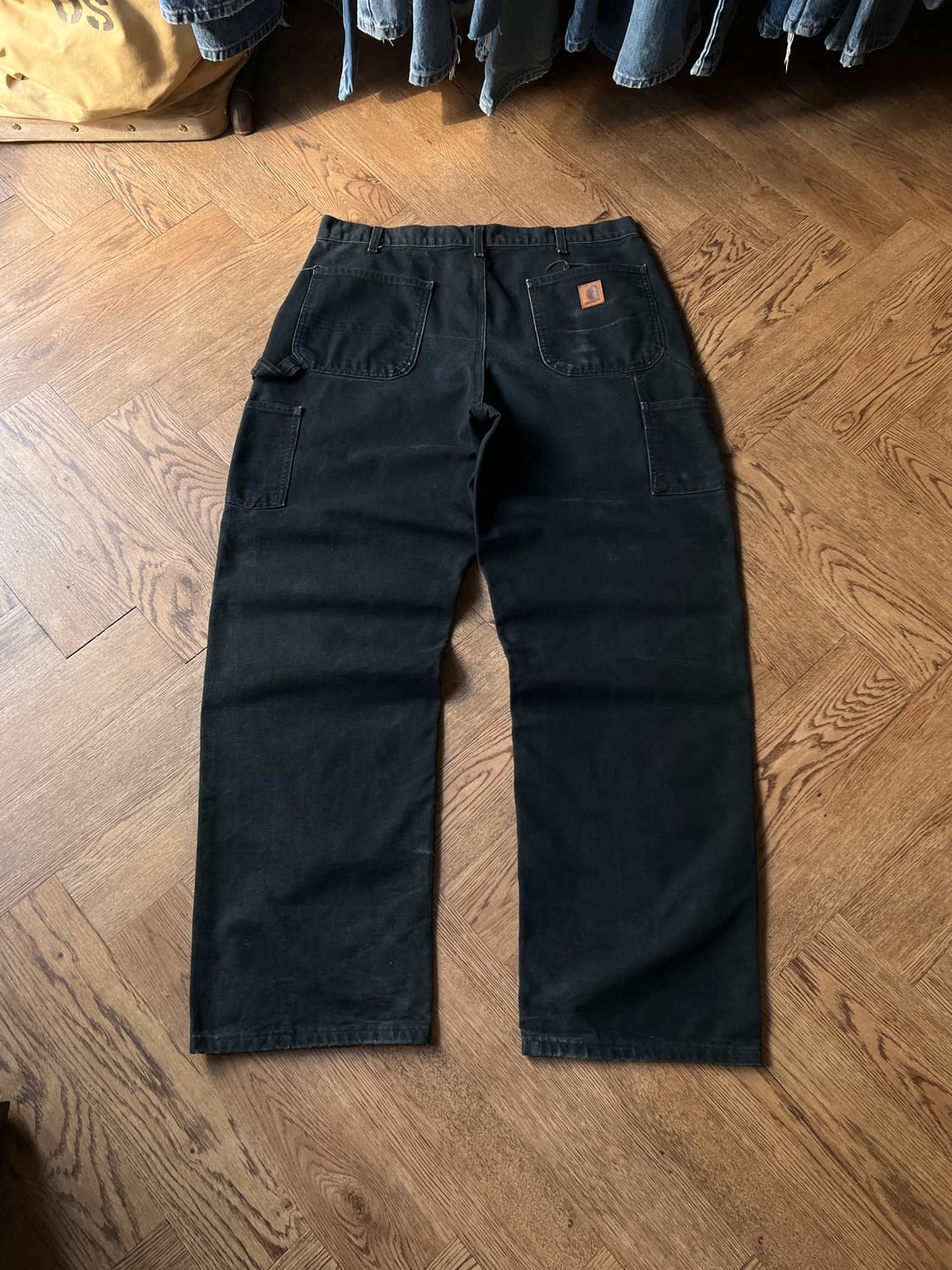 [36]칼하트 USA 블랙 싱글니 카펜터 워크팬츠 상품이미지2