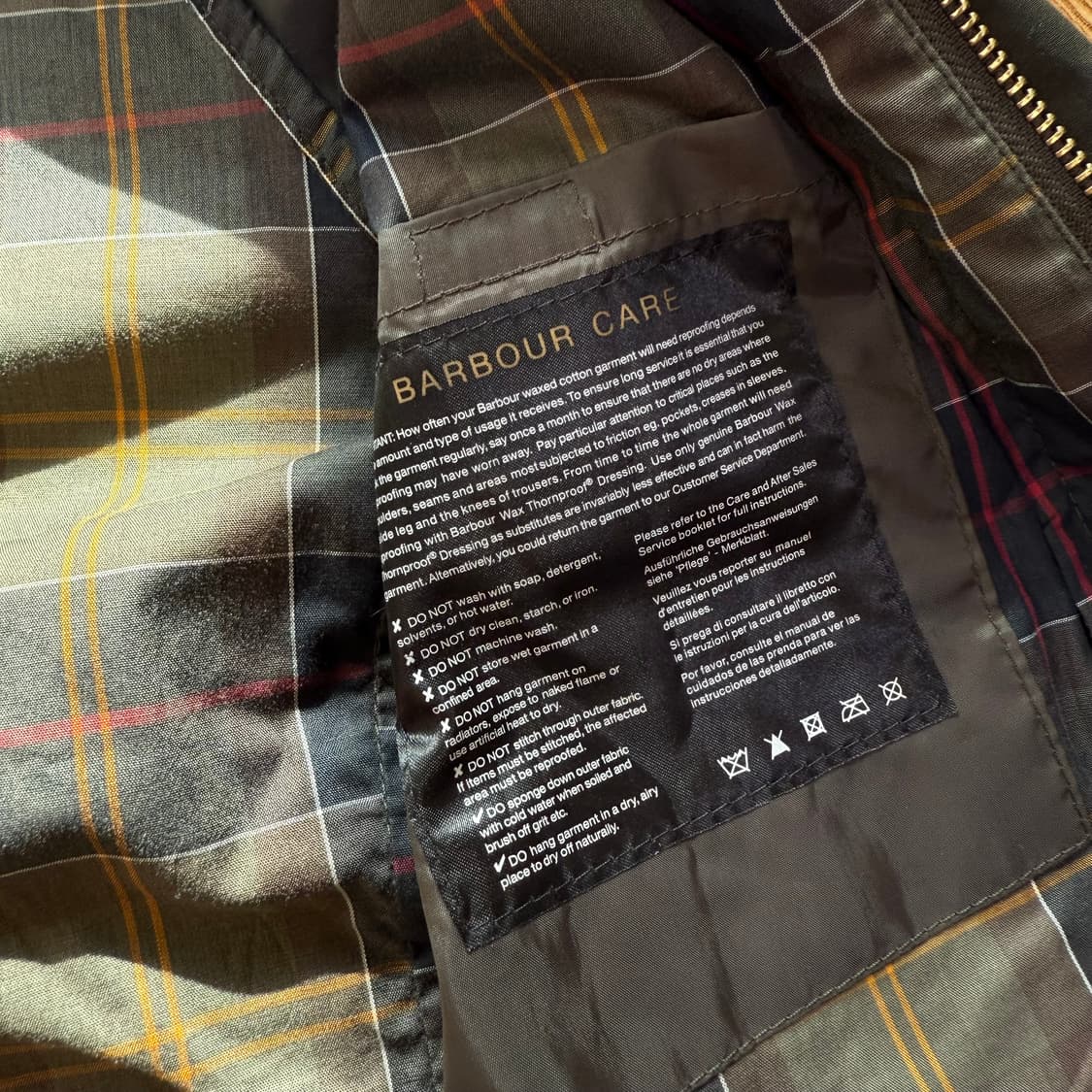 바버 비데일 왁스 자켓 상품이미지5