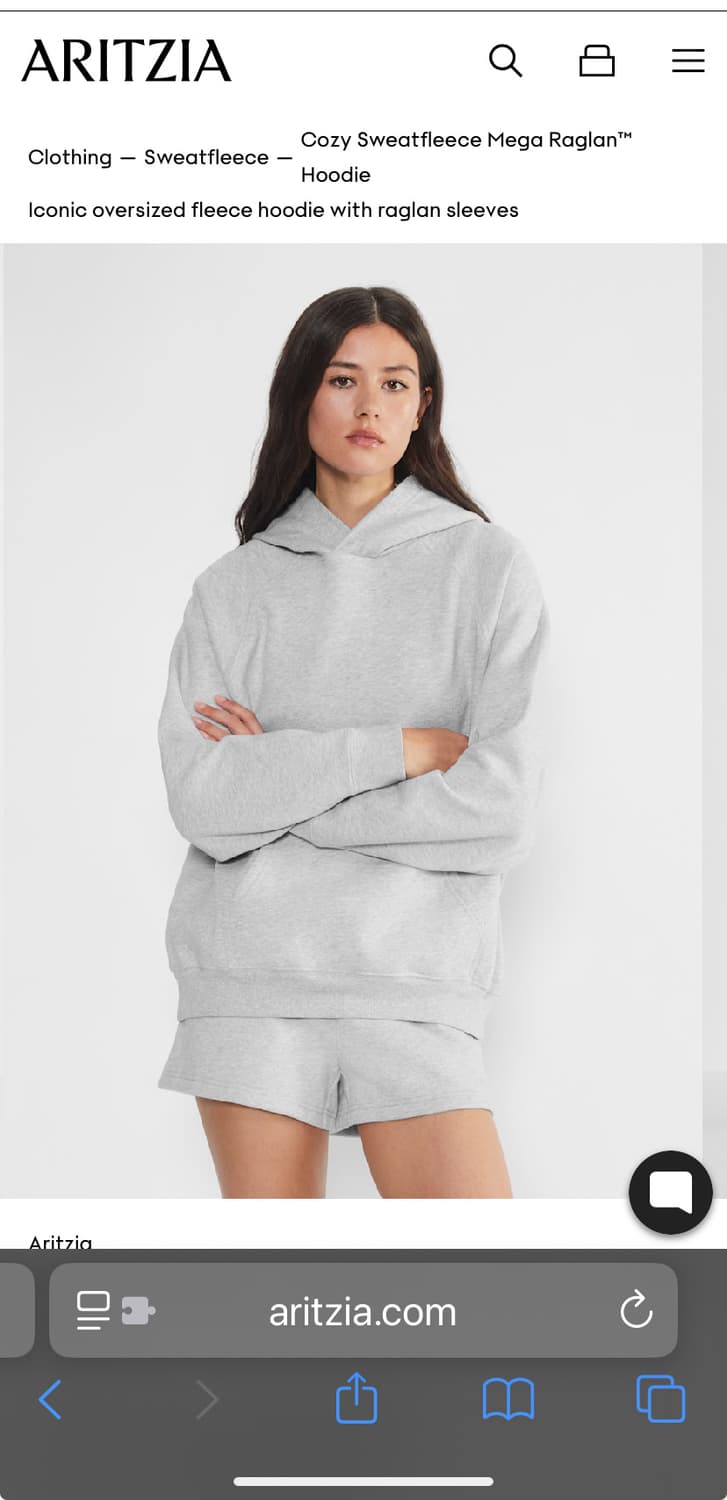 Aritzia 메가 래글런 오버사이즈 후디 상품이미지6