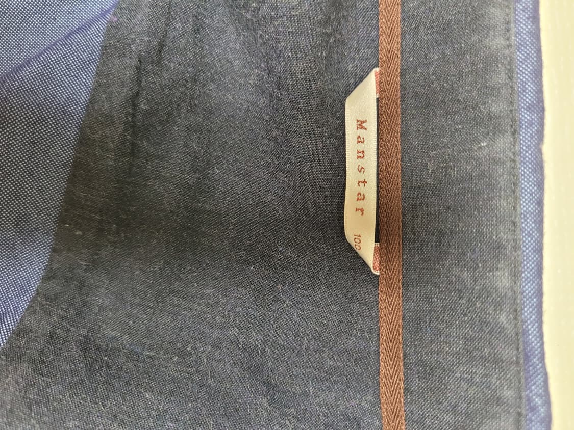 맨스타 Manstar 남자 드레스셔츠 100 블루네이비 상품이미지9