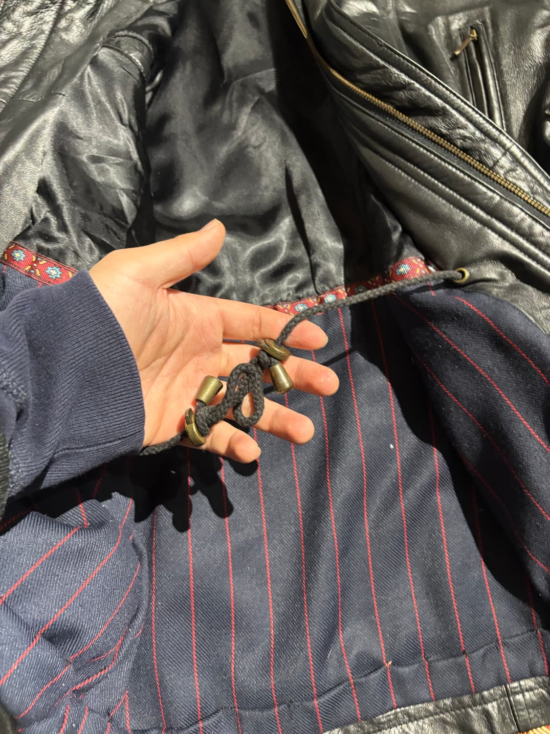 빈티지 양가죽100% 레더코트자켓 상품이미지7