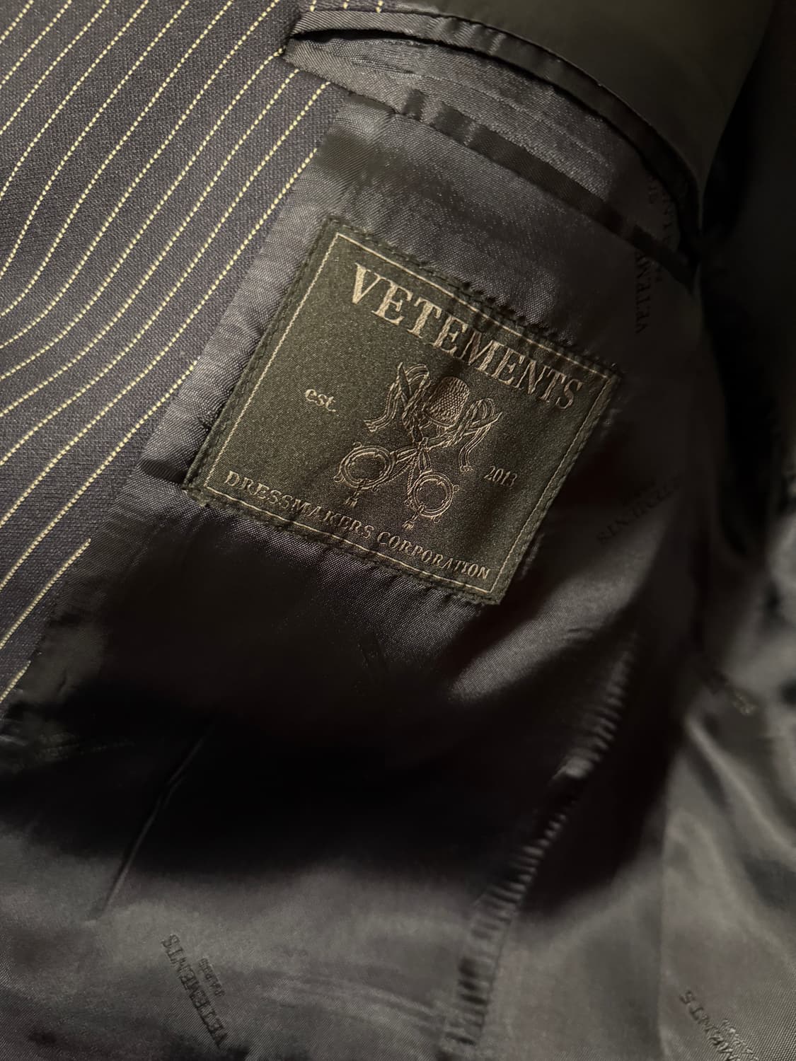 베트멍 스트라이프 블레이저 자켓 상품이미지10