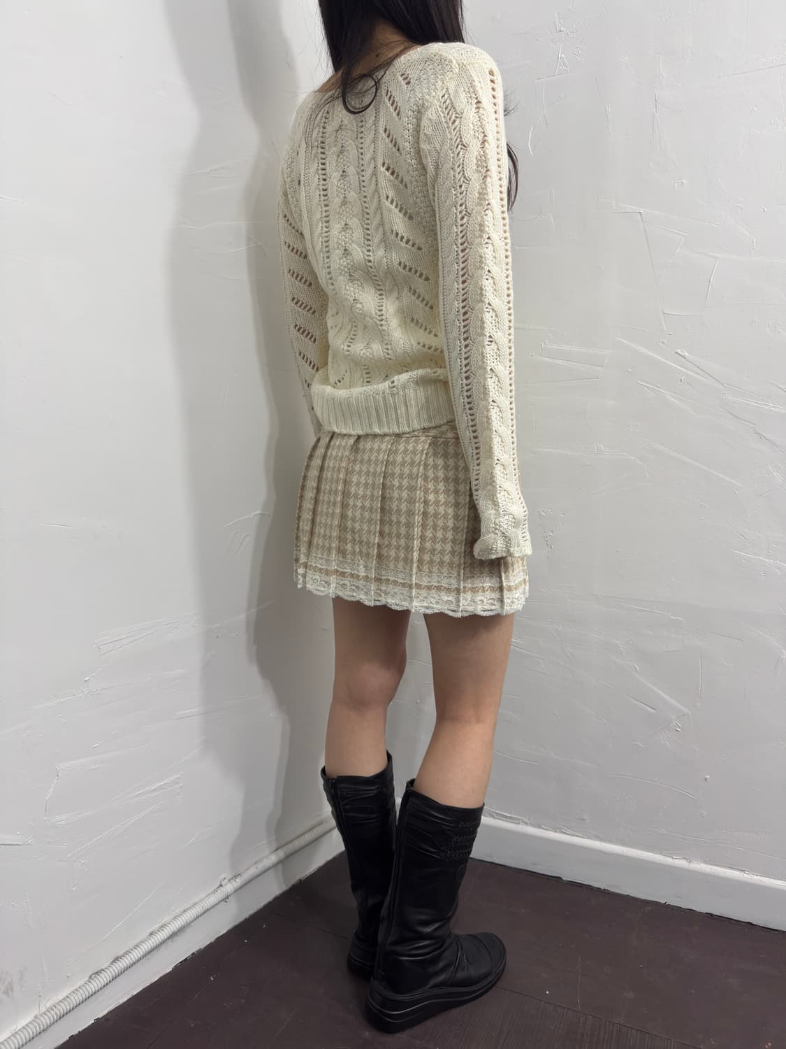 liz lisa design mini wool skirt 상품이미지4