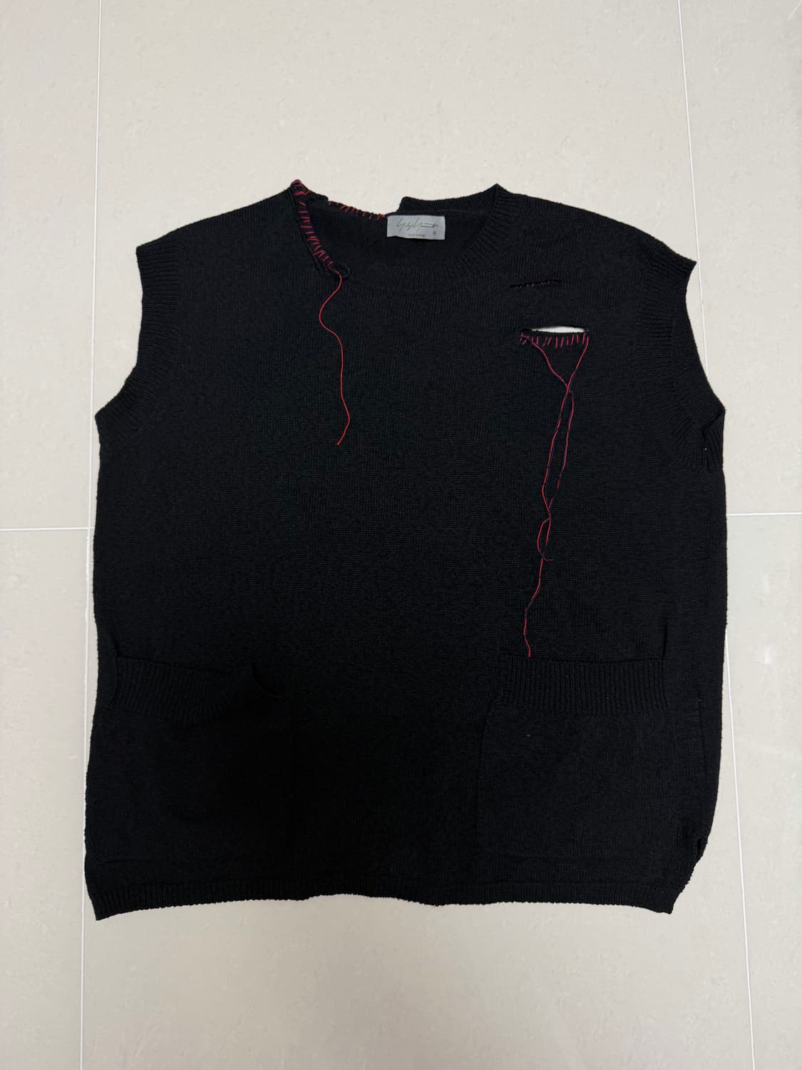 요지야마모토 니트베스트 상품이미지1