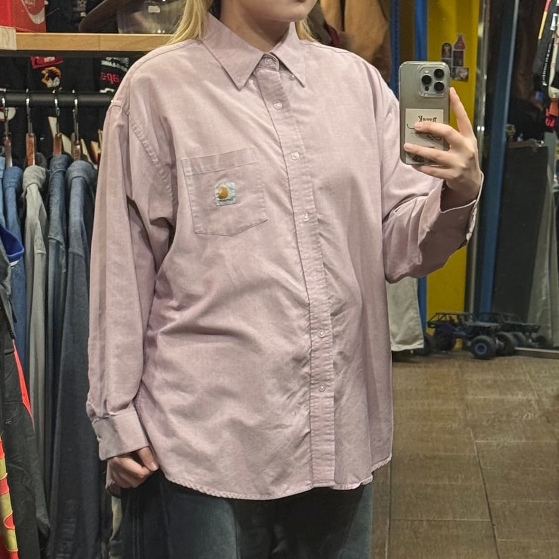 [HI] 칼하트 긴팔셔츠 핑크  상품이미지3