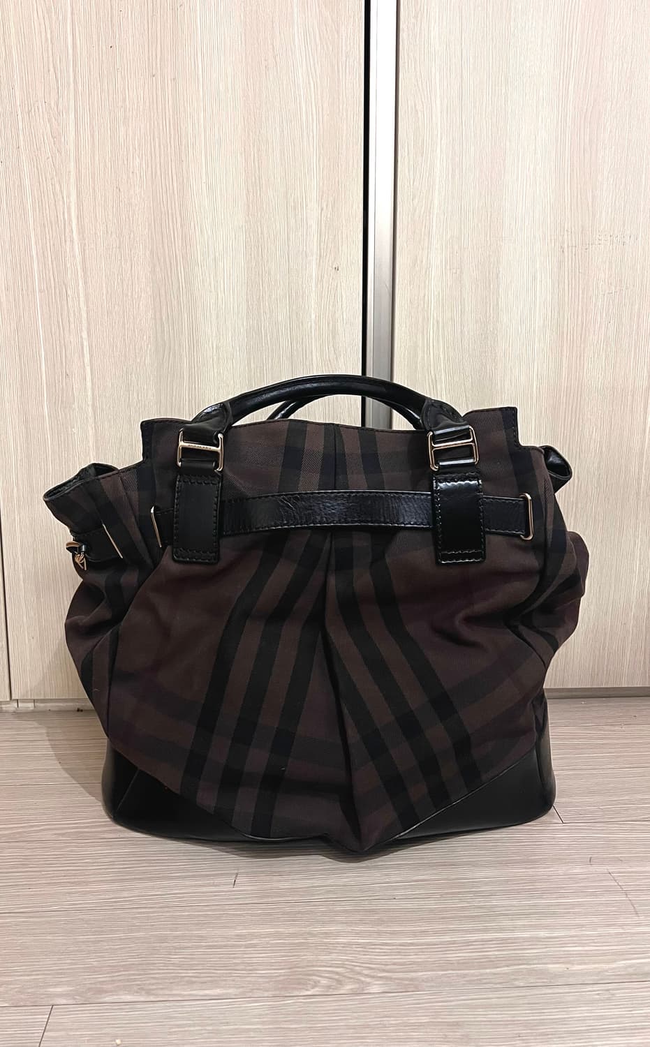2000s Burberry Prorsum 버버리 노바체크 캔버스 숄더백 상품이미지7