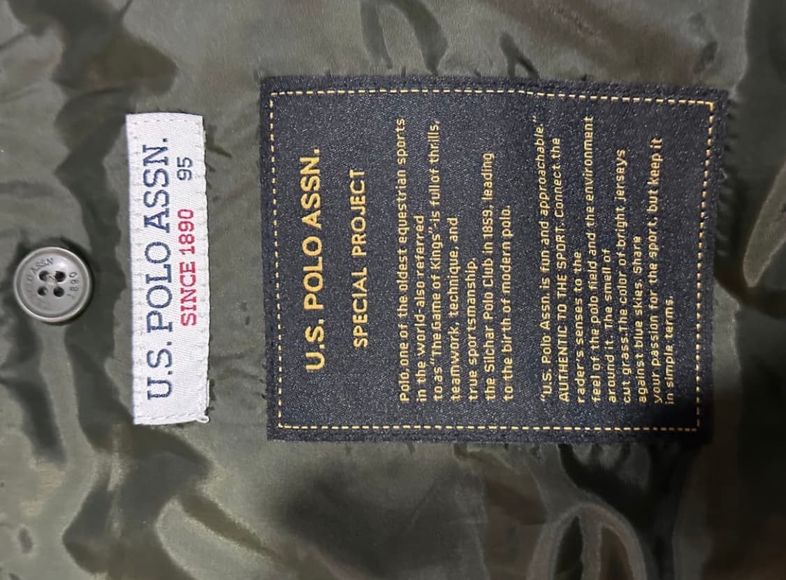 폴로 카키 패딩 M95 상품이미지3