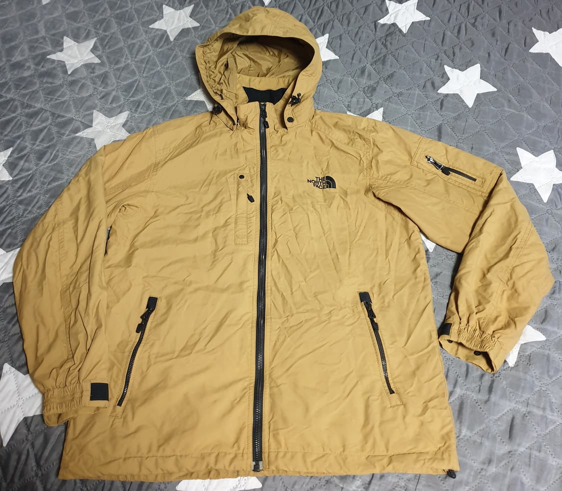 노스페이스 올드스쿨 유틸리티 바람막이 집업 자켓 머스타드 (L) 상품이미지1