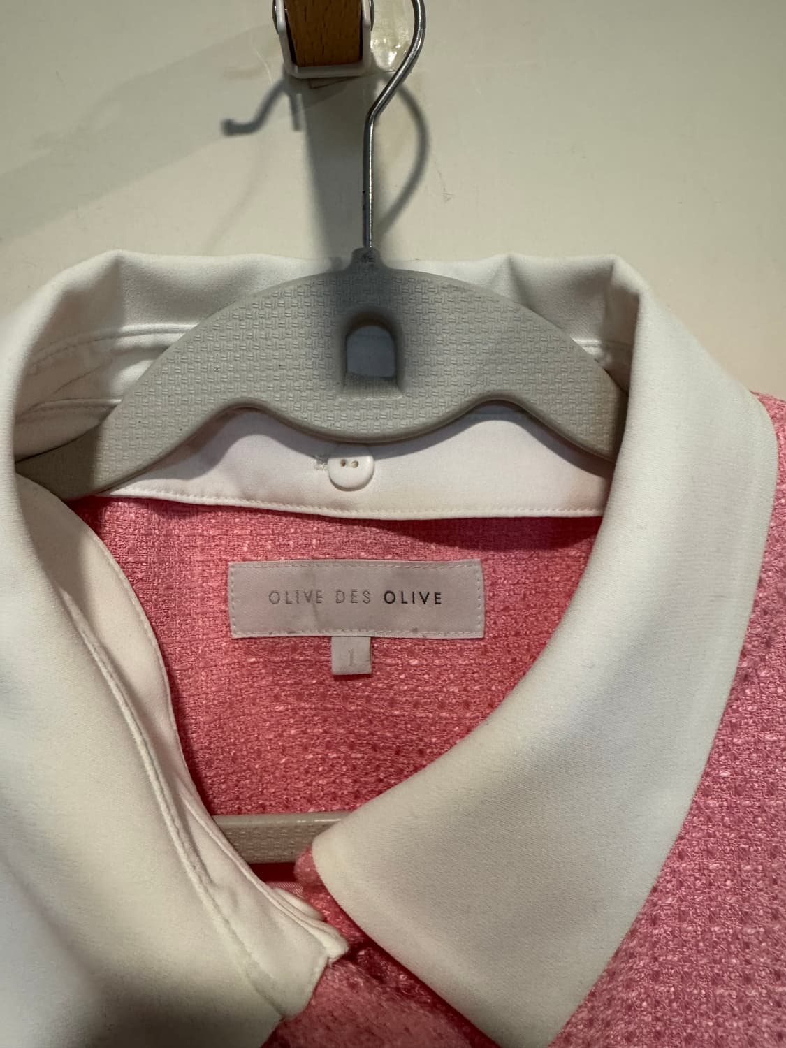 올리브데올리브 핑크 트위드 자켓 상품이미지5