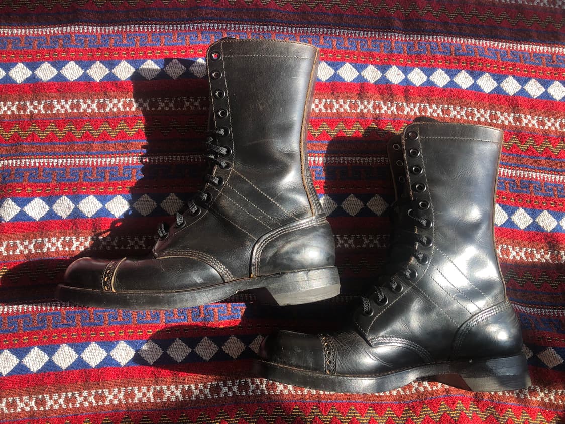 밀리터리 블랙 차심 레더 부츠 270 상품이미지2