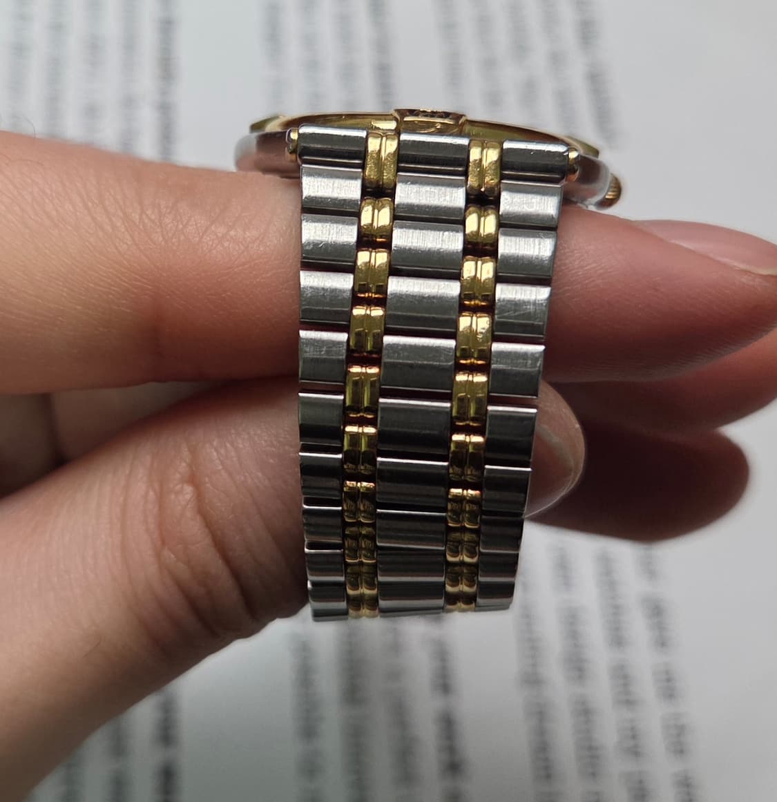 빈티지 구찌 클래식 9000m 스톤그레이 콤비 쿼츠 남성용 브레이슬릿 v 상품이미지7