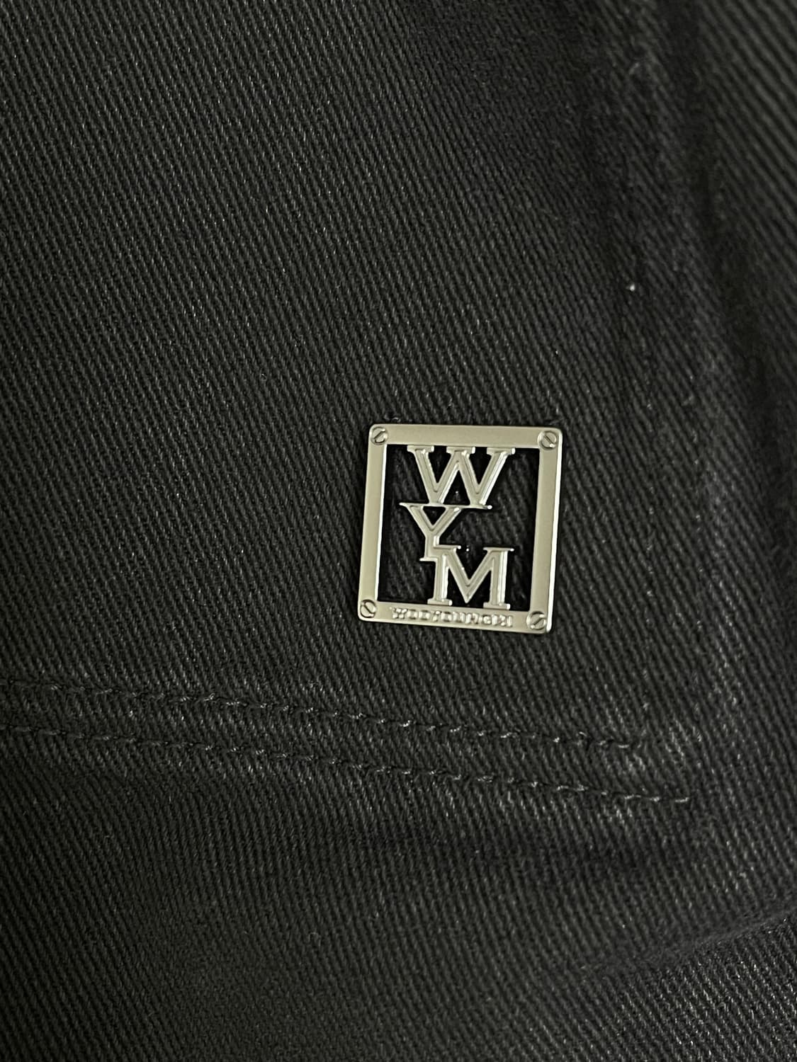 우영미 시티 그래픽 데님 셔츠 블랙 24FW 상품이미지6