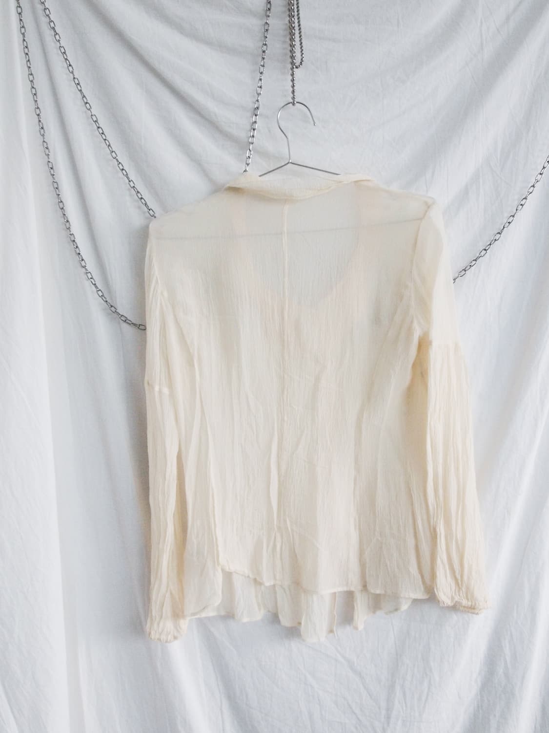 히로코 코시노 실크 플리츠 블라우스 상품이미지5