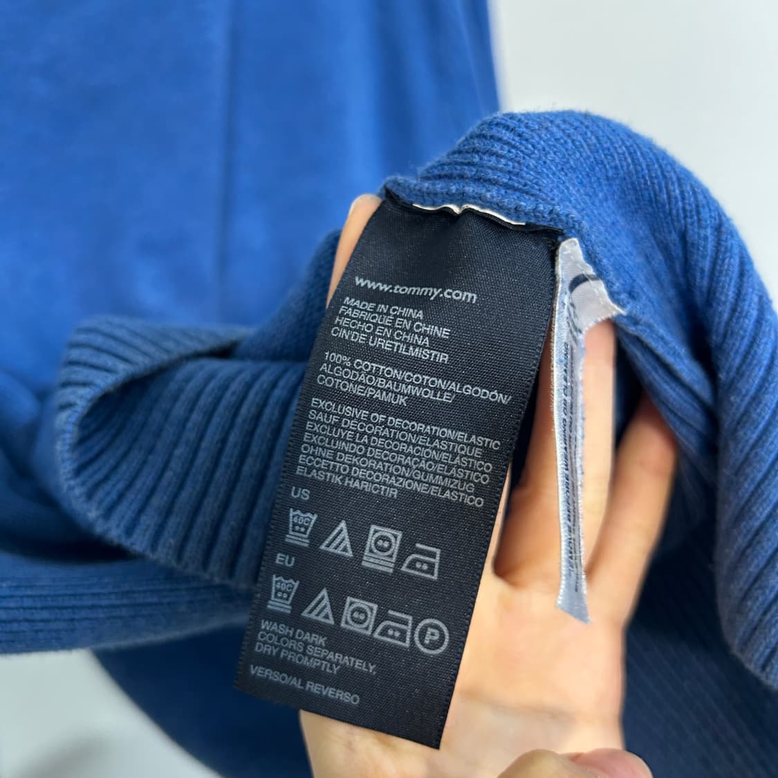 타미힐피거 남성 니트 하프집업 L 상품이미지4