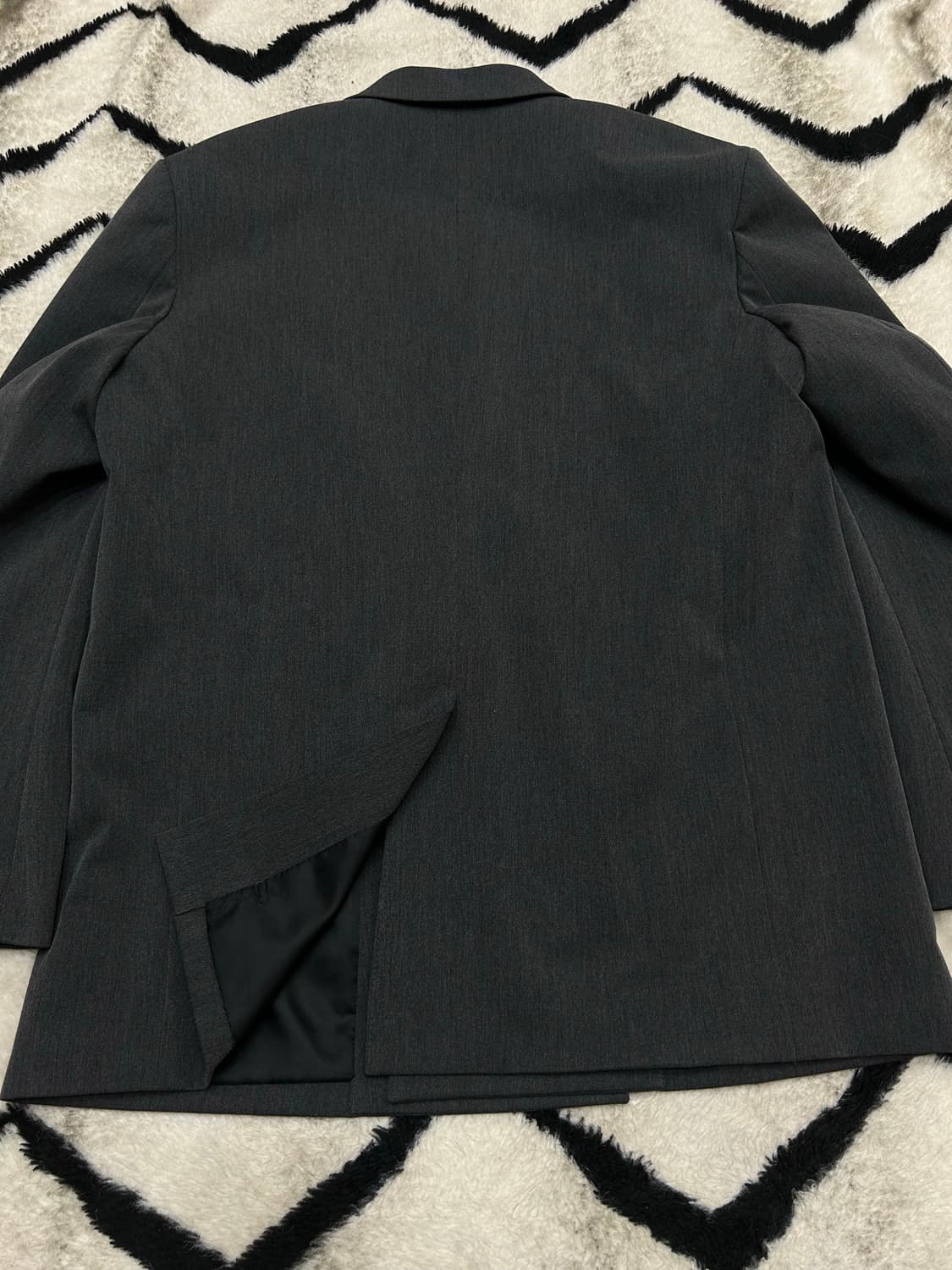 [L]무신사스탠다드 오버핏 더블 블레이저/미디엄그레이 상품이미지3