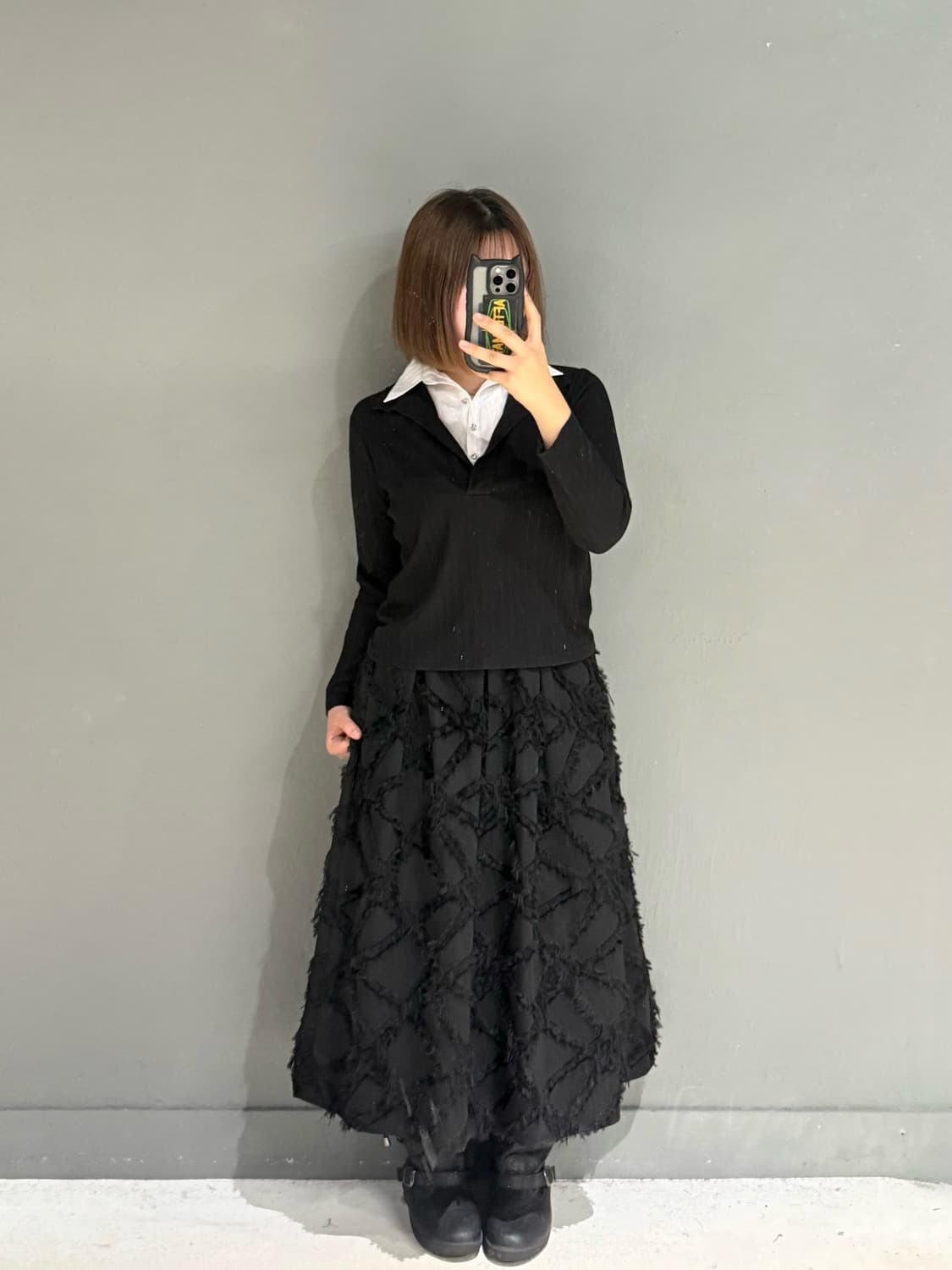 shirt layered detail long sleeve 상품이미지1