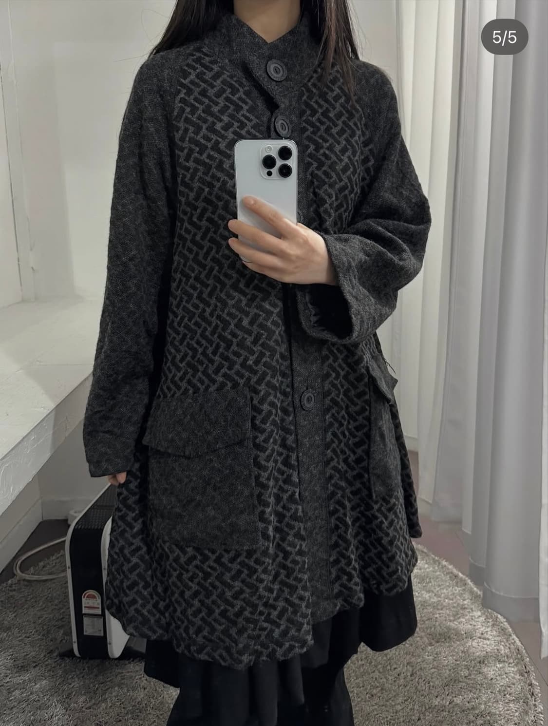 pattern coat  상품이미지4