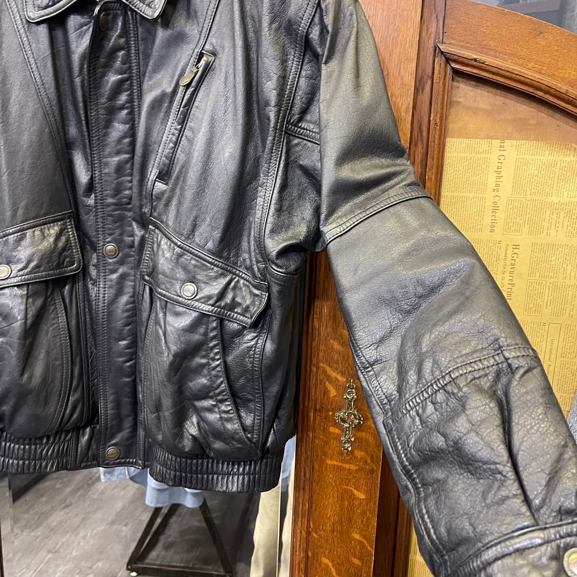 90's 빈티지 레더자켓 상품이미지5