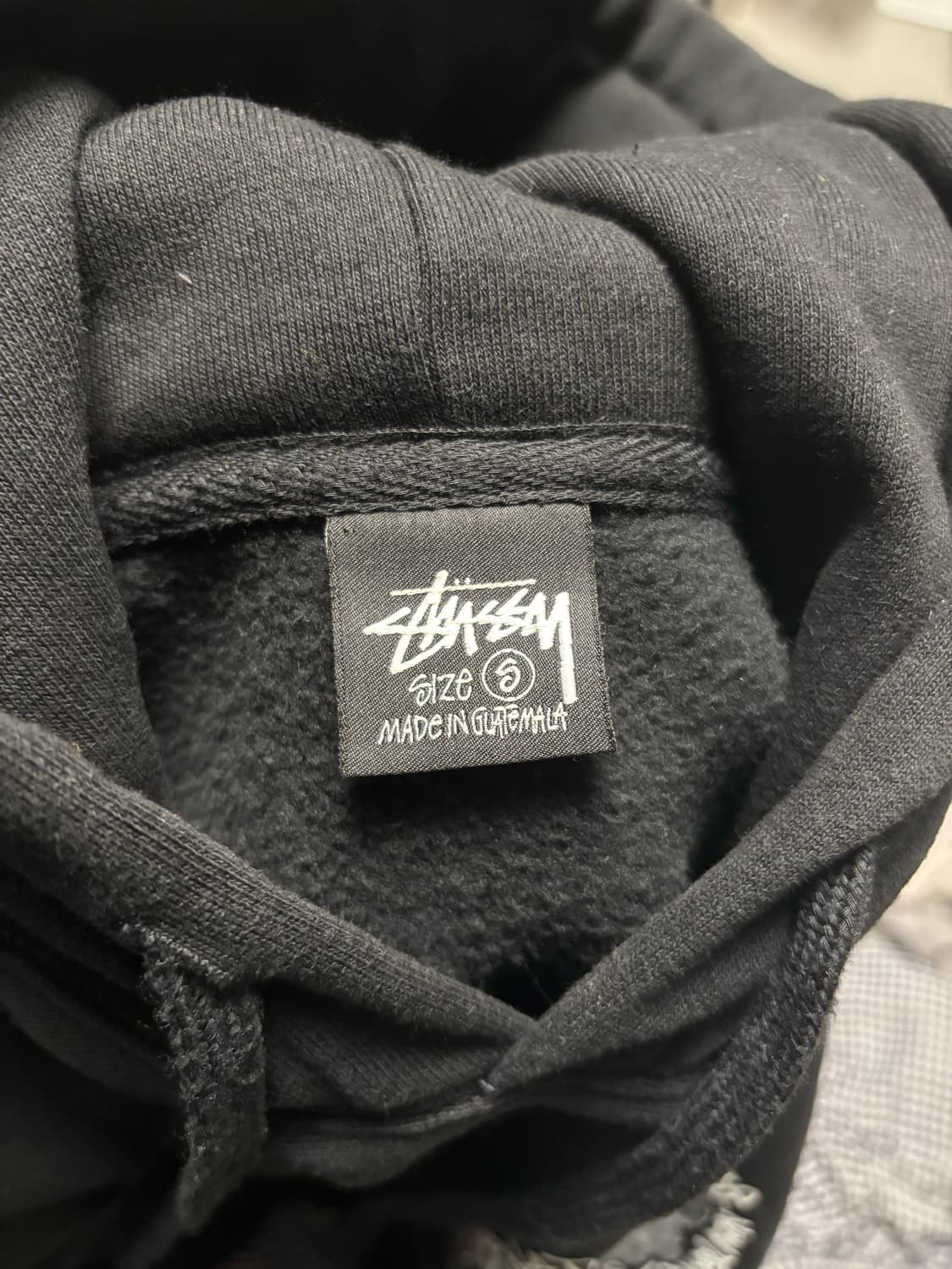 [S] 스투시 카멜롯 후드 블랙 상품이미지4