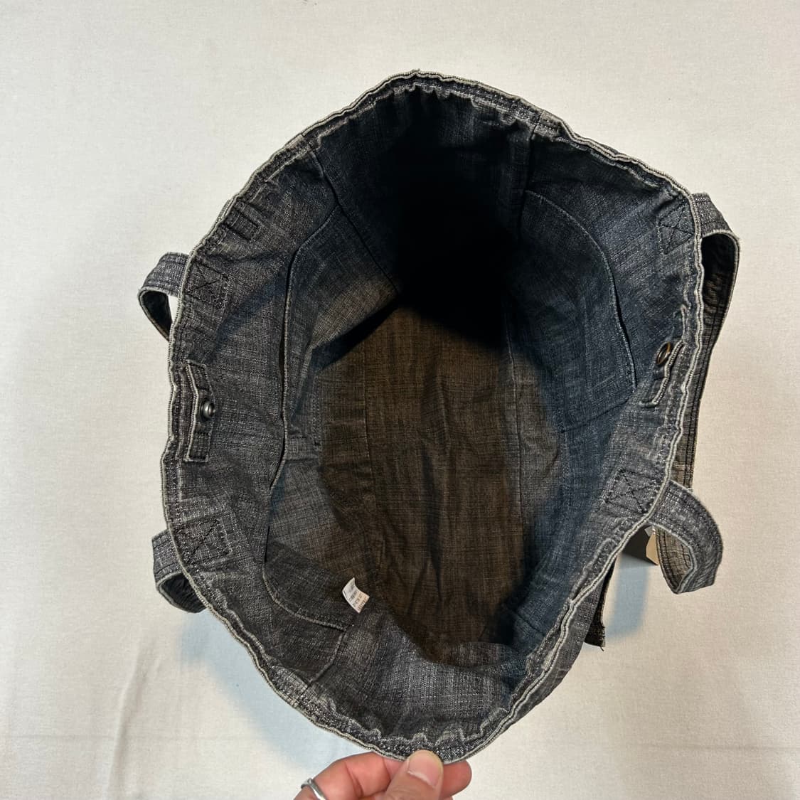 요시다 포터 온스 코튼 블랙 데님 숄더백 토트백 P05 상품이미지7