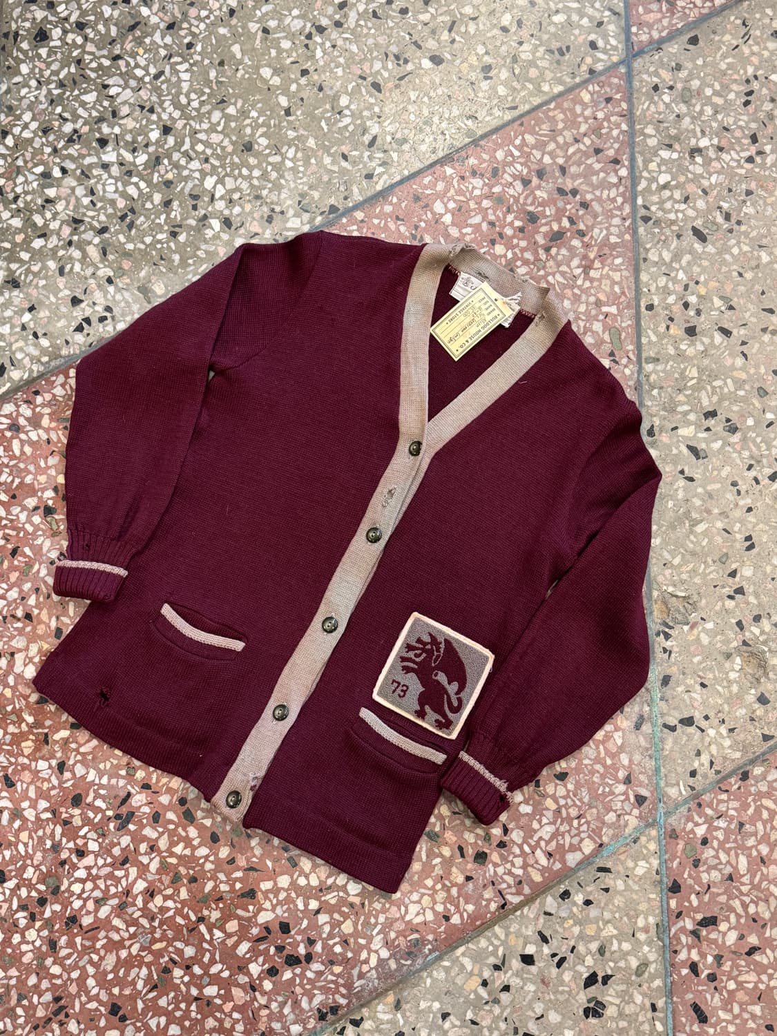 70s Allion 레터맨 가디건 (38) 상품이미지2