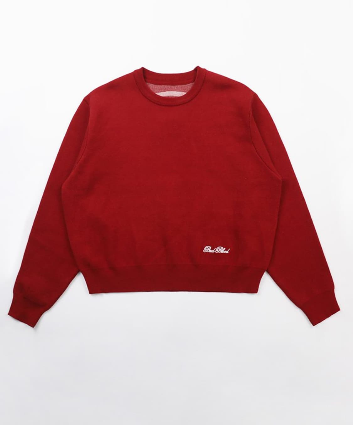 배드블러드 클래식 빅로고 크루넥 스웨터 레드M 상품이미지4