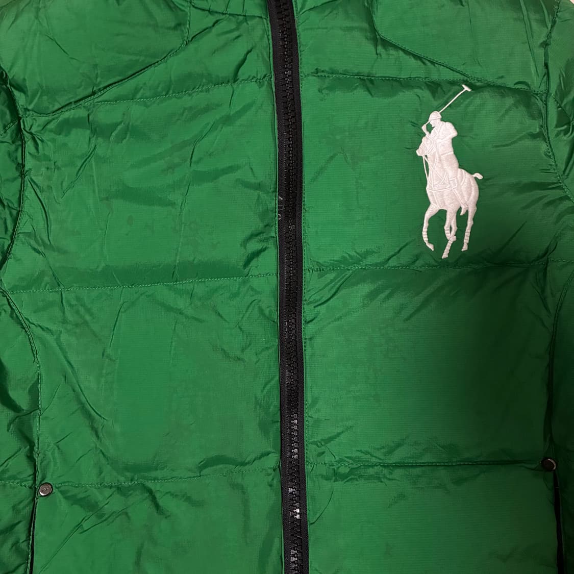 폴로 빅포니 그린 푸퍼 패딩 후드 상품이미지5