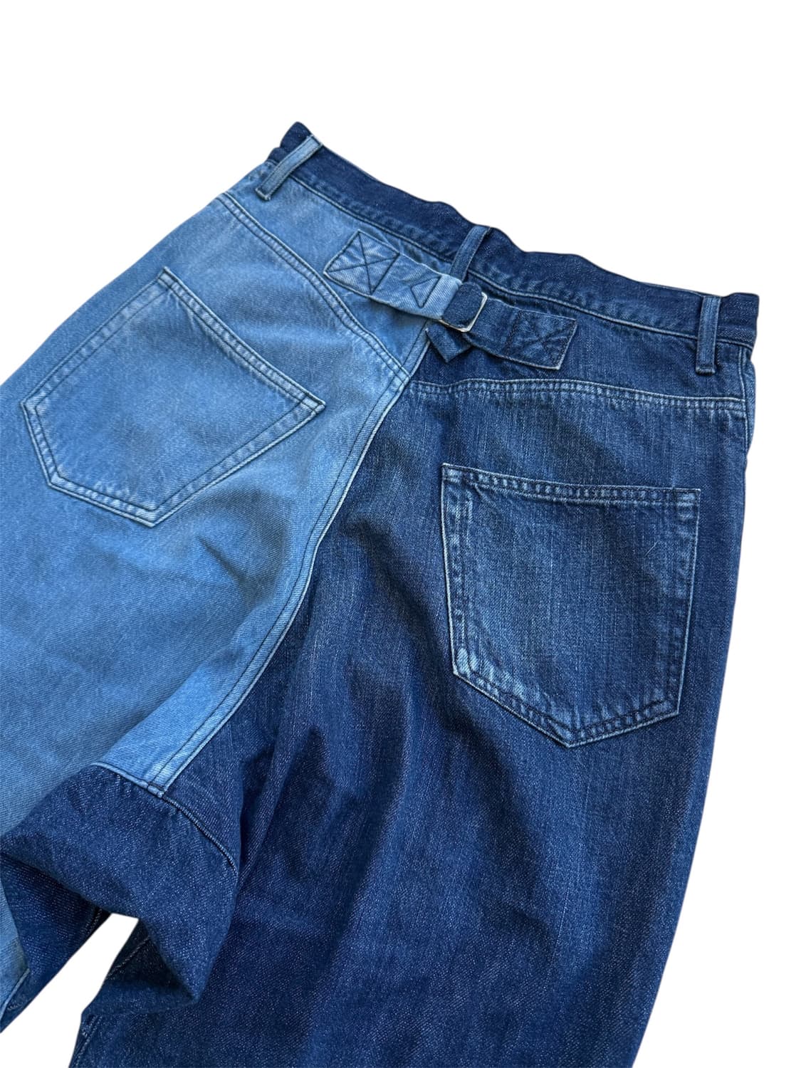 Y's 요지야마모토 스포티드 바이컬러 데님 팬츠 상품이미지5