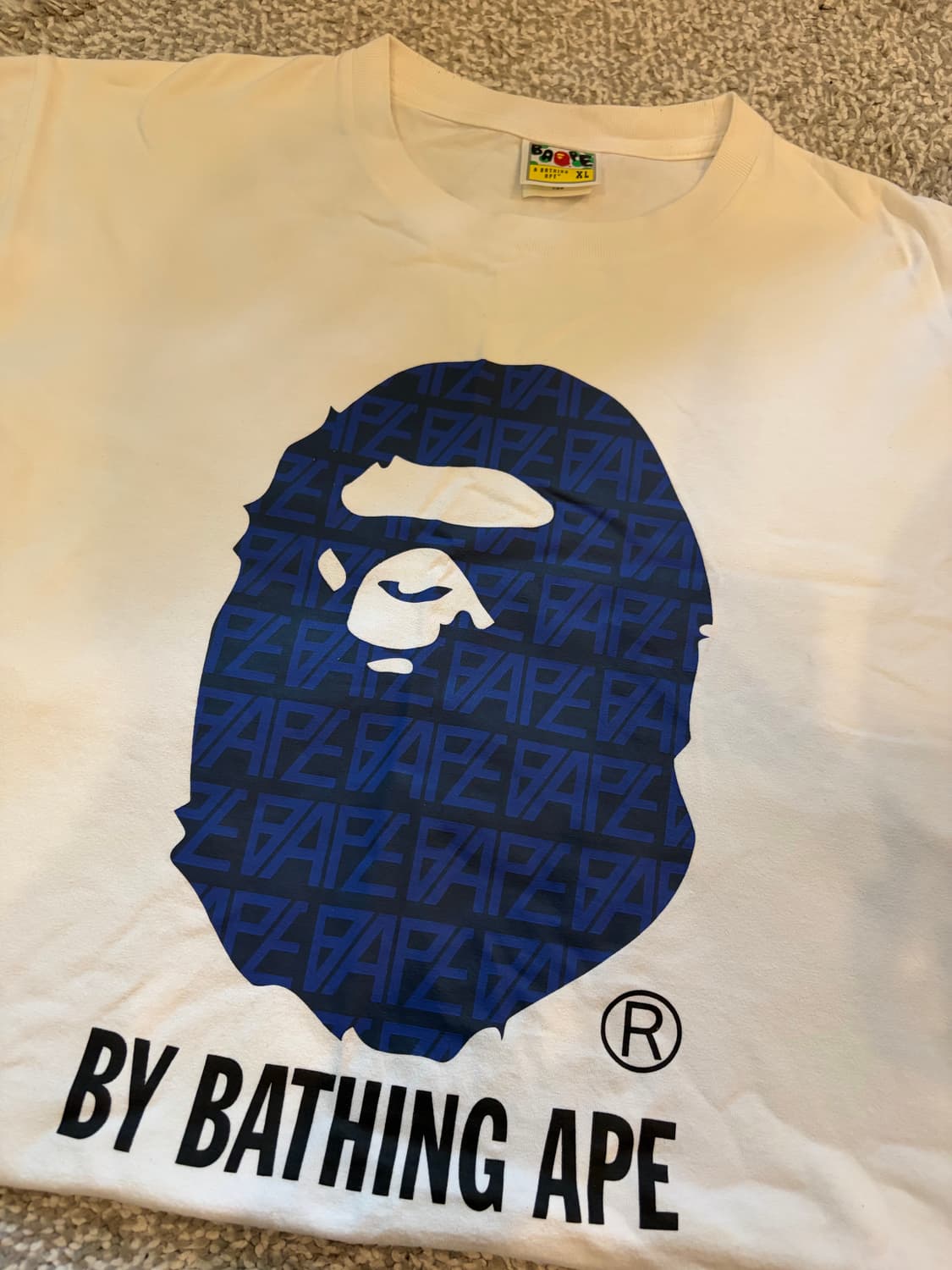 베이프 BAPE 로고 에이프 헤드 티셔츠 xl 상품이미지3
