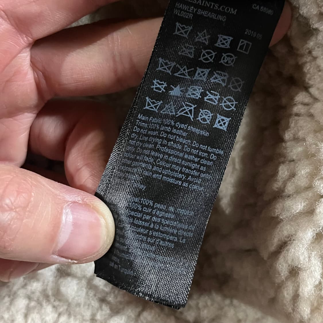 [100] 올세인츠 시어링 무스탕 자켓 상품이미지9