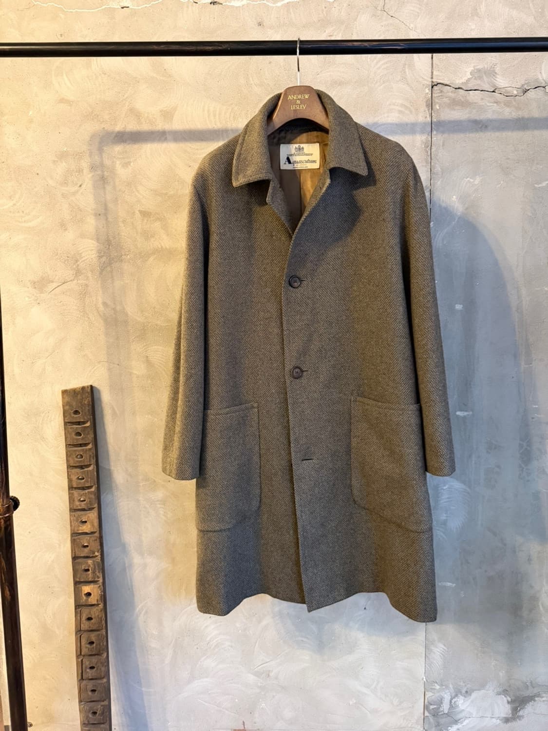 아쿠아스큐텀 트위드 코트 남성100 상품이미지10